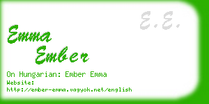 emma ember business card